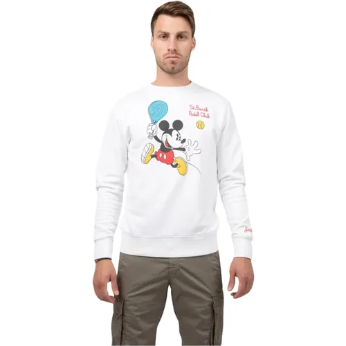 Mickey Padel Sweatshirt , male, Sizes: L, S, XL - MC2 Saint Barth - Modalova
