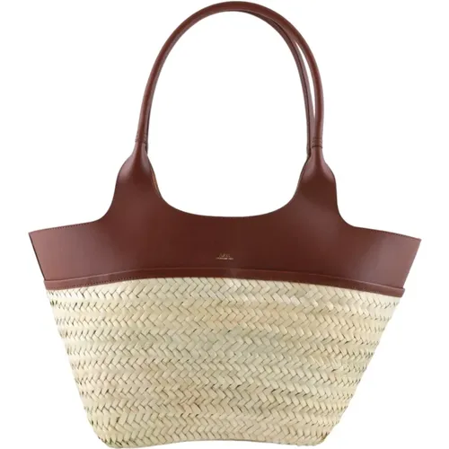 Straw Leather Bags , female, Sizes: ONE SIZE - A.p.c. - Modalova