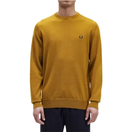 Classic Logo Crewneck Sweater , male, Sizes: S, XL, XS, M, L - Fred Perry - Modalova