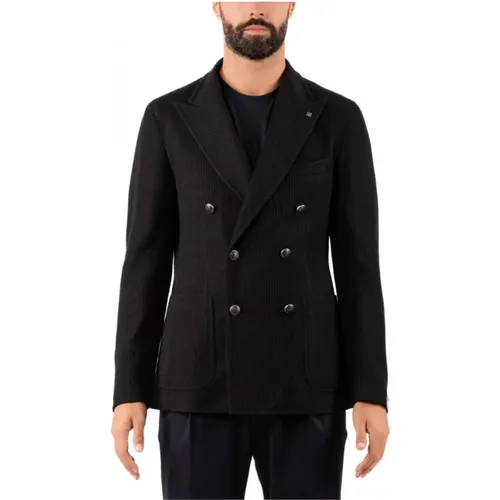 Blazers, male, , Size: M Men's Jacket - Tagliatore - Modalova