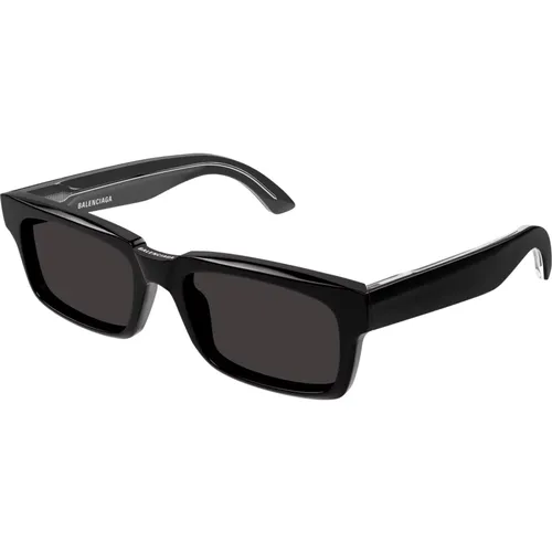 Stylische Sonnenbrille Schwarz Bb0345S , Herren, Größe: 55 MM - Balenciaga - Modalova