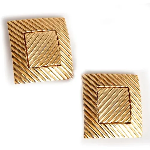 Pre-owned Jewellery, female, , Size: ONE SIZE square earclips - Givenchy Pre-owned - Modalova