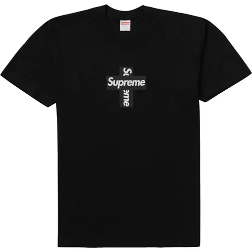 Limitierte Auflage Cross Box Logo Tee , Herren, Größe: M - Supreme - Modalova