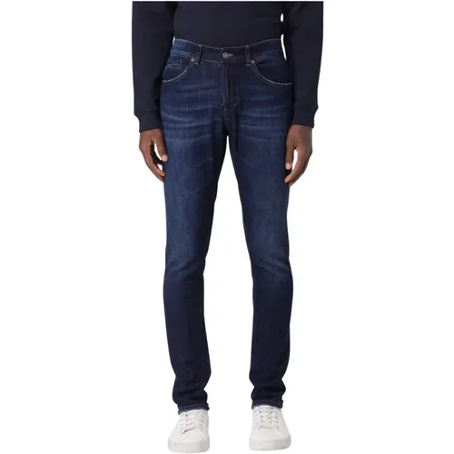 Washed Denim George Pants , male, Sizes: W38, W30, W36, W33, W32, W31, W34 - Dondup - Modalova