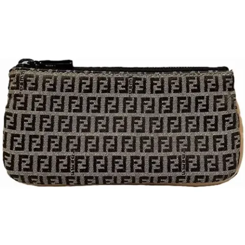 Pre-owned Wallets, female, , Size: ONE SIZE Pre-owned Canvas wallets - Fendi Vintage - Modalova