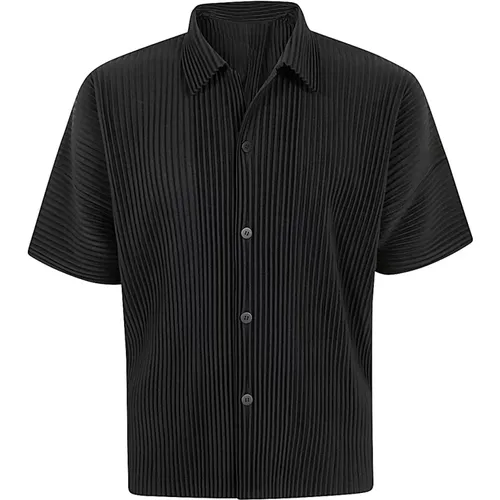 Schwarzes MC July T-Shirt , Herren, Größe: L - Issey Miyake - Modalova