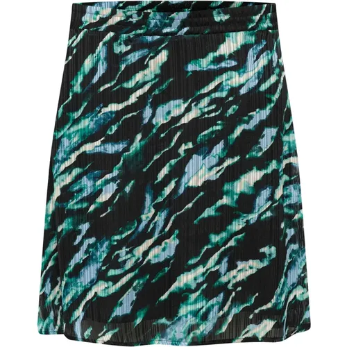 Abstract Animal Print Skirt , female, Sizes: XL - Kaffe - Modalova