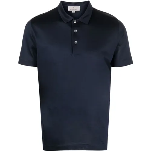 Marine Polo Shirt , Herren, Größe: 4XL - Canali - Modalova