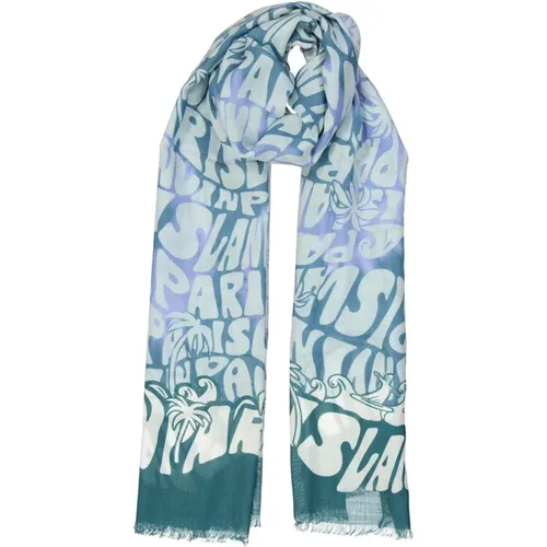 Scarves, female, , Size: ONE SIZE Wool Scarf with Fringe Finish - Lanvin - Modalova