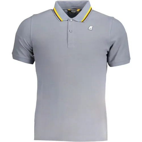 Polo Shirts, male, , Size: S Short Sleeve Polo Shirt Grey - K-way - Modalova