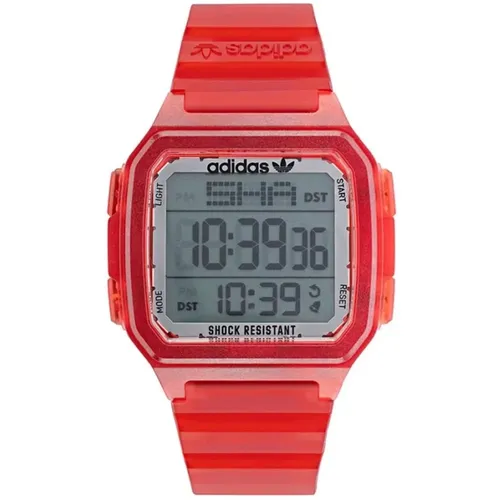 Watches, female, , Size: ONE SIZE Resin Watch with Digital Display - Adidas - Modalova