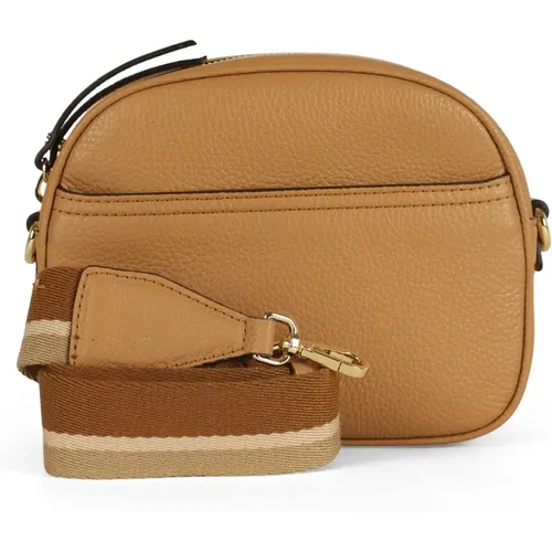 Grain Dollar Leather Shoulder Bag Nina , female, Sizes: ONE SIZE - Gianni Chiarini - Modalova
