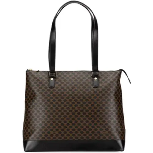 Pre-owned Tote Bags, female, , Size: ONE SIZE Pre-owned Leather shoulder-bags - Celine Vintage - Modalova