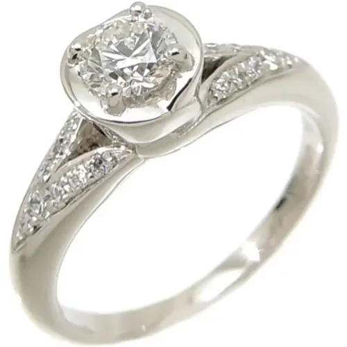 Pre-owned Jewellery, female, , Size: ONE SIZE Pre-owned Platinum rings - Bvlgari Vintage - Modalova