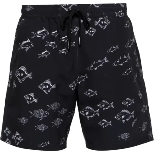 Fish Print Swim Shorts , male, Sizes: 2XL, XL - Brioni - Modalova