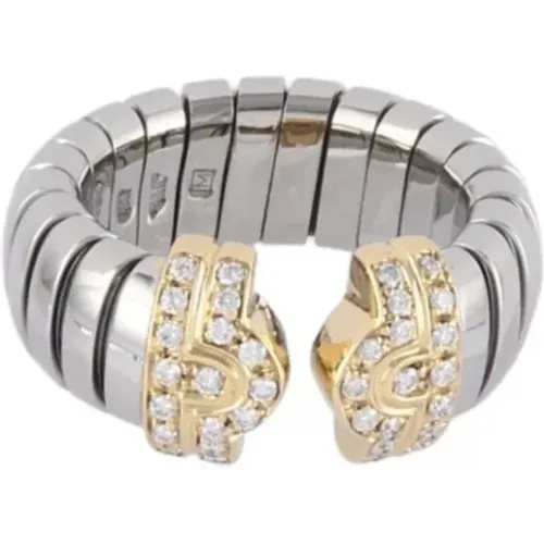 Pre-owned Jewellery, female, , Size: ONE SIZE Pre-owned White Gold rings - Bvlgari Vintage - Modalova