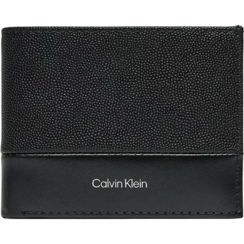 Wallets & Cardholders, male, , Size: ONE SIZE Men's Leather Wallet Spring/Summer Collection - Calvin Klein - Modalova