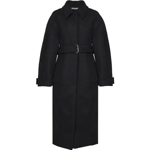 Bari Cape Coat with Belt , female, Sizes: M - Jacquemus - Modalova