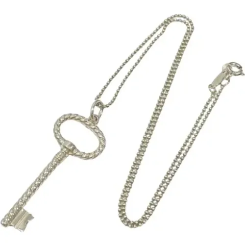 Pre-owned Jewellery, female, , Size: ONE SIZE Pre-owned Silver necklaces - Tiffany & Co. Pre-owned - Modalova