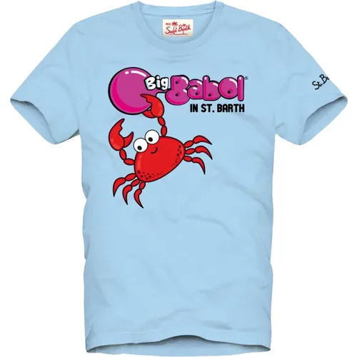 Krabbenparty T-Shirt , Herren, Größe: L - MC2 Saint Barth - Modalova