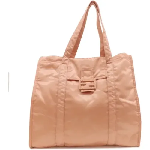 Pre-owned Tote Bags, female, , Size: ONE SIZE Pre-owned Canvas fendi-bags - Fendi Vintage - Modalova