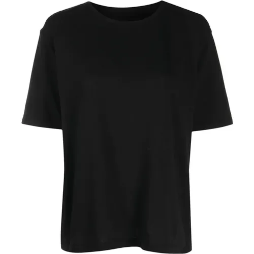 Schwarzes T-Shirt mit kurzen Ärmeln , Damen, Größe: XS - Khaite - Modalova