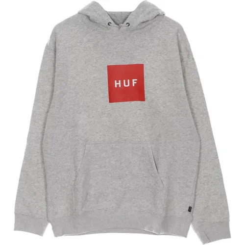 Hoodies, male, , Size: L Logo Mens Hoodie Athletic Heather - HUF - Modalova