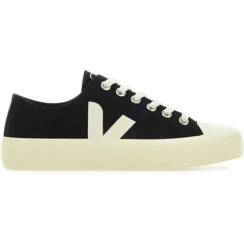 Schwarze Canvas Wata II Sneaker , Damen, Größe: 44 EU - Veja - Modalova