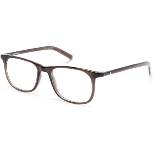 Glasses, male, , Size: 52 MM Mb0351O 002 Optical Frame - Montblanc - Modalova