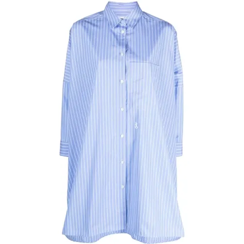 Clear Cotton Shirt with Button Closure , female, Sizes: S - Jil Sander - Modalova