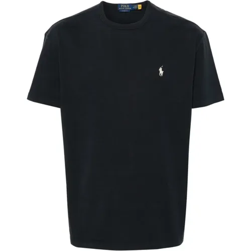 Signature Polo Pony Embroidered T-shirts and Polos , male, Sizes: L, M - Polo Ralph Lauren - Modalova
