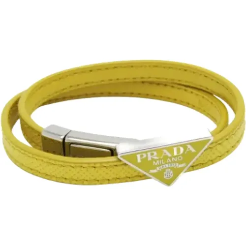 Pre-owned Jewellery, female, , Size: ONE SIZE Pre-owned Leather bracelets - Prada Vintage - Modalova