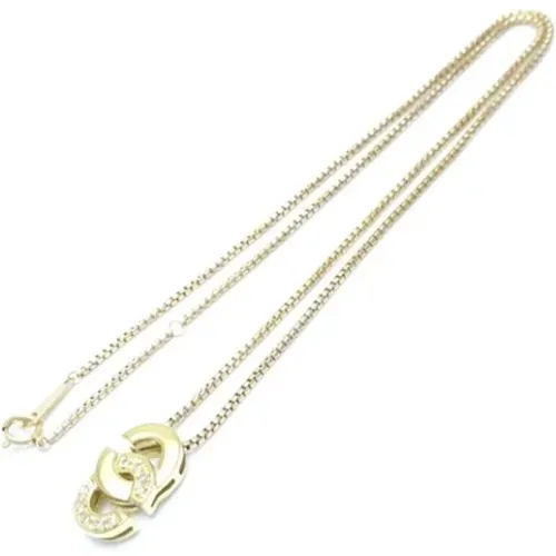 Pre-owned Jewellery, female, , Size: ONE SIZE Pre-owned Gold necklaces - Celine Vintage - Modalova