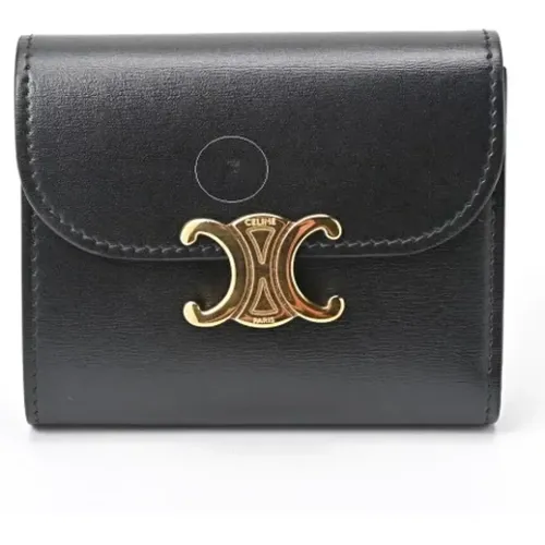 Pre-owned Wallets, female, , Size: ONE SIZE Pre-owned Leather wallets - Celine Vintage - Modalova