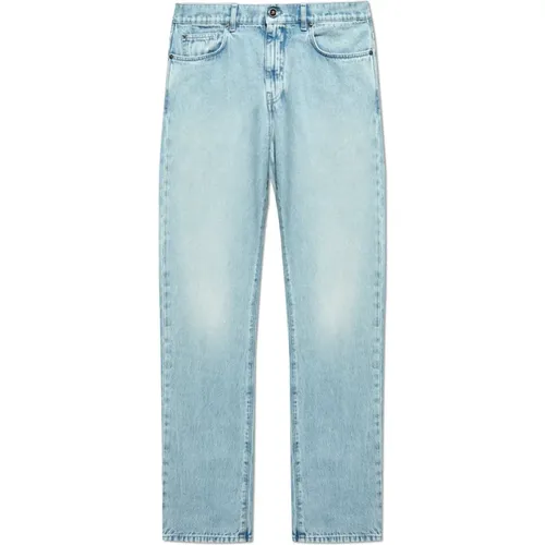 Straight Jeans, male, , Size: W32 Straight-leg jeans - Versace - Modalova