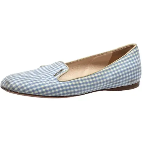 Pre-owned Canvas flats , female, Sizes: 4 UK - Prada Vintage - Modalova