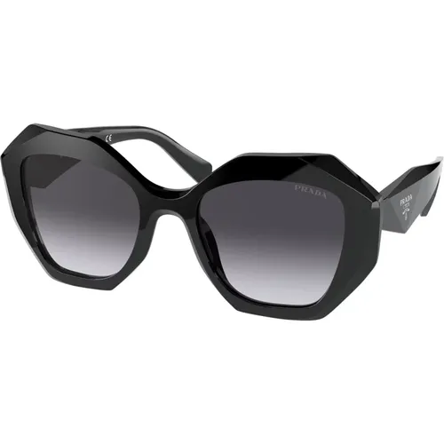 Schwarz/Graue Sonnenbrille PR 16Ws , Damen, Größe: 53 MM - Prada - Modalova