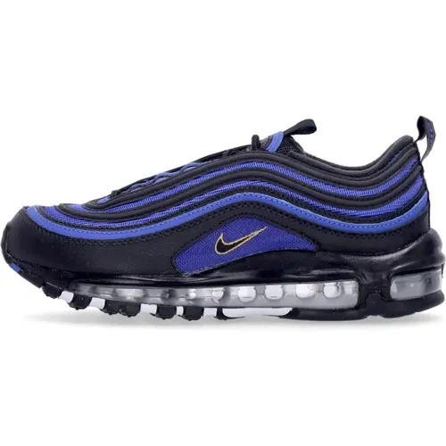 Air Max 97 Niedriger Sneaker Schwarz/Gold/Blau , Herren, Größe: 40 EU - Nike - Modalova