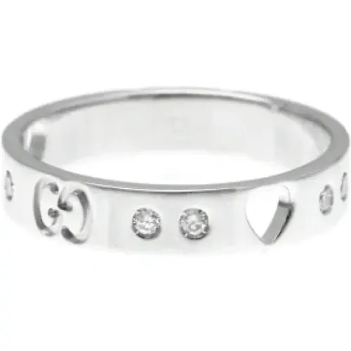 Pre-owned Jewellery, female, , Size: ONE SIZE Pre-owned Silver rings - Gucci Vintage - Modalova