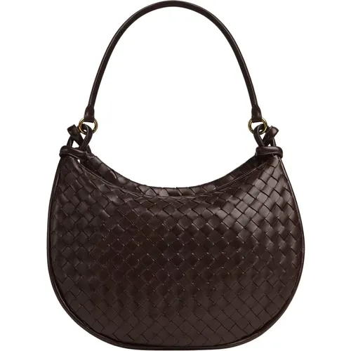 Intrecciato Leather Shoulder Bag , female, Sizes: ONE SIZE - Bottega Veneta - Modalova