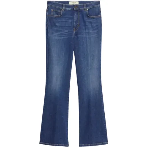 Slim Flare Cropped Denim Jeans - Max Mara Weekend - Modalova