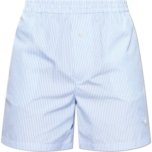 Casual Shorts, male, , Size: L Striped pattern shorts - Moschino - Modalova