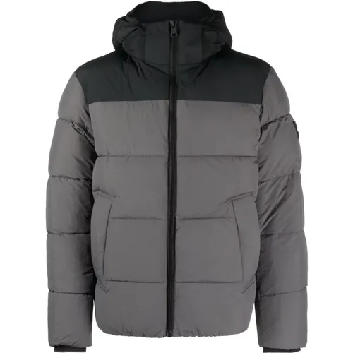 Crinkle color block puffer , male, Sizes: L, S - Calvin Klein - Modalova