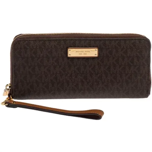 Pre-owned Wallets, female, , Size: ONE SIZE Pre-owned Coated canvas wallets - Michael Kors Pre-owned - Modalova