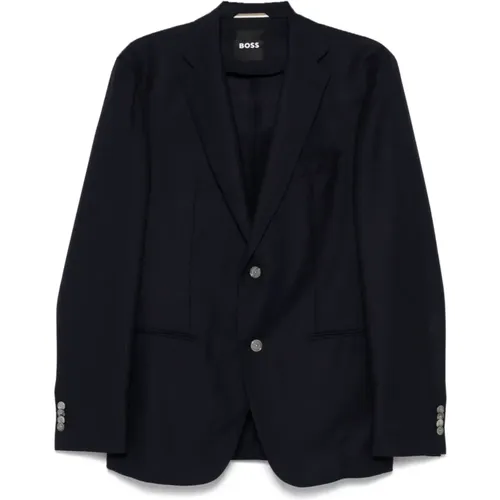 Blazers, male, , Size: XL Navy Blazer for Men - Hugo Boss - Modalova