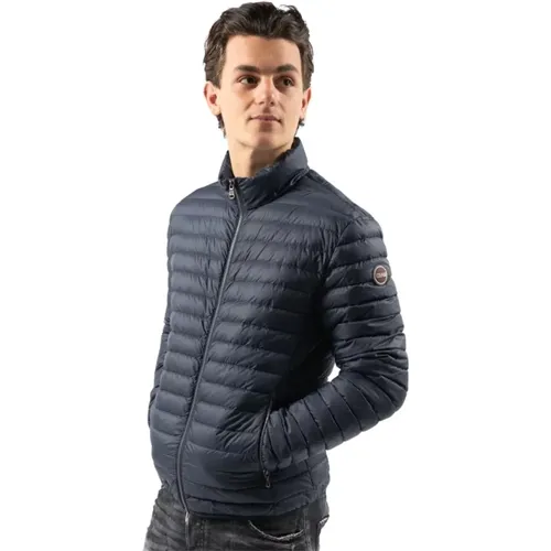 Herren Daunenjacke - Blau, Regular Fit, Wasserabweisend - Colmar - Modalova