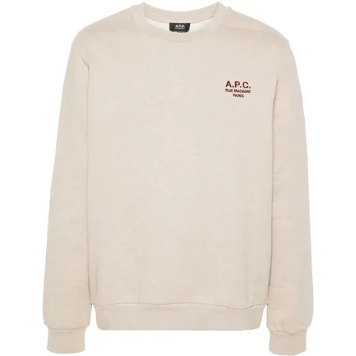 Beiger Sweatshirt Aw24 Herrenmode , Herren, Größe: S - A.P.C. - Modalova