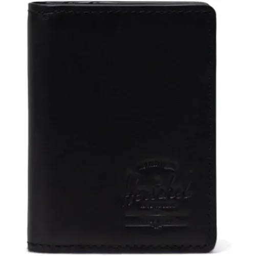 Wallets & Cardholders, unisex, , Size: ONE SIZE Leather Card Holder Wallet - Herschel - Modalova