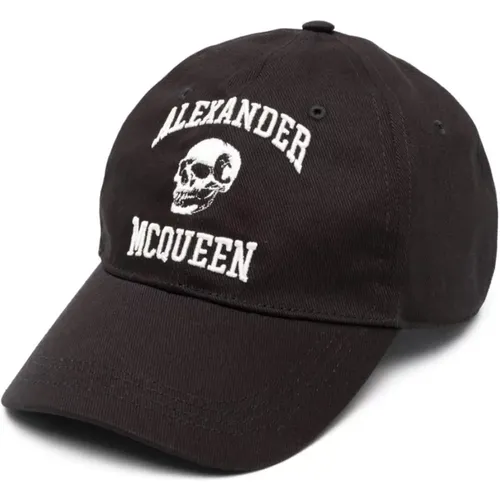 Baseball Cap with Varsity Skull Embroidery , male, Sizes: L, M - alexander mcqueen - Modalova