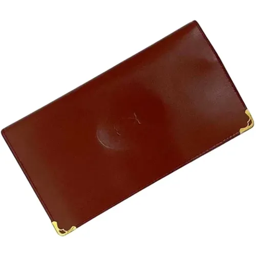 Pre-owned Wallets, female, , Size: ONE SIZE Pre-owned Leather wallets - Cartier Vintage - Modalova